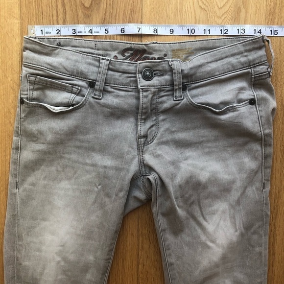 MAVI LOW RISE SKINNY GREY JEANS - 26 - Picture 4 of 9